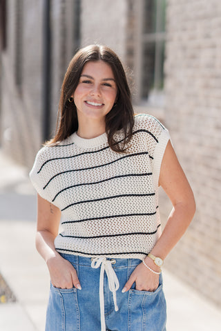 Z Supply Ines Striped Sweater - barndoorboutiquetn