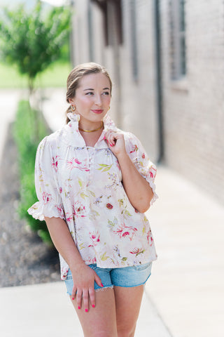 London Fog Blouse - barndoorboutiquetn