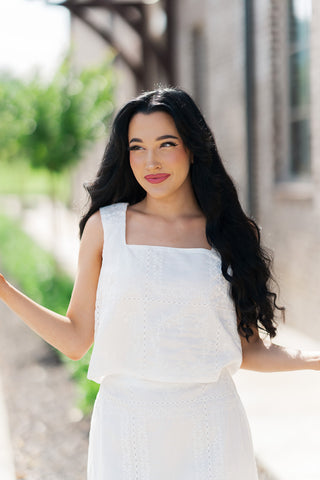 Seraphim Eyelet Top - barndoorboutiquetn
