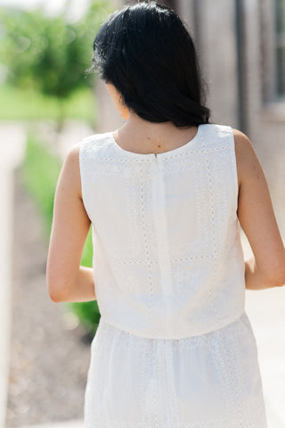 Seraphim Eyelet Top - barndoorboutiquetn