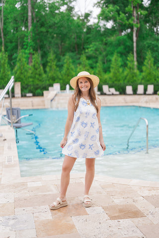 Tidal Toile Mini Dress - barndoorboutiquetn