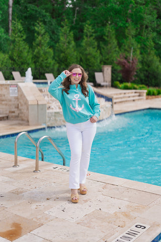 Seafoam Serenity Sweatshirt - barndoorboutiquetn