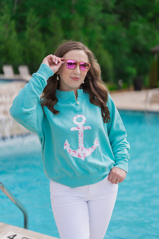 Seafoam Serenity Sweatshirt - barndoorboutiquetn