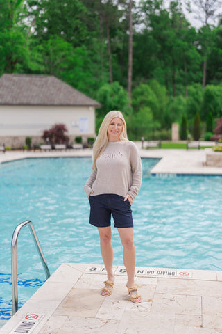 Z Supply Beach Embroidered Sweater - barndoorboutiquetn