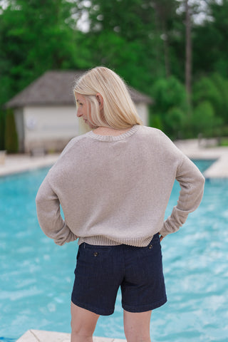 Z Supply Beach Embroidered Sweater - barndoorboutiquetn