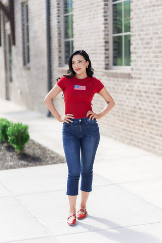 American Cutie Tee - barndoorboutiquetn
