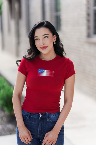American Cutie Tee - barndoorboutiquetn