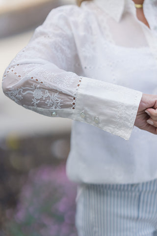 Vintage Heirloom Button-Down Shirt - barndoorboutiquetn