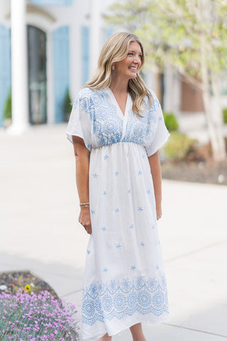 Portofino Petal Maxi Dress - barndoorboutiquetn