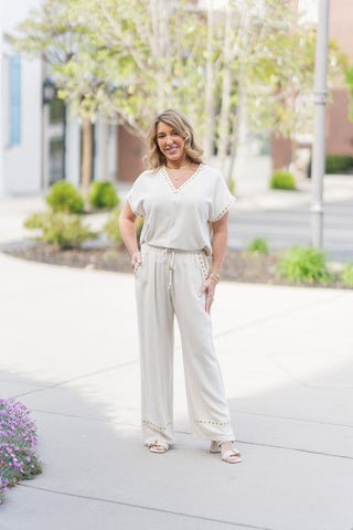 Seaside Square Stitch Pants - barndoorboutiquetn