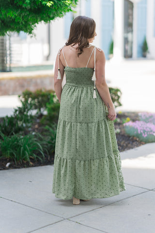 Summer Rose Tiered Maxi Dress - barndoorboutiquetn