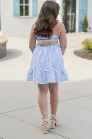 Barbados Gingham Romper - barndoorboutiquetn