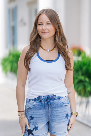 Z Supply Sirena Colorblocked Rib Tank - barndoorboutiquetn
