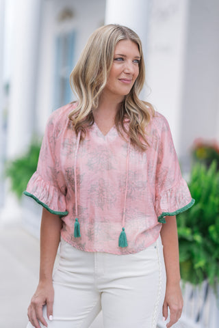 Sedona Sunset Blouse - barndoorboutiquetn