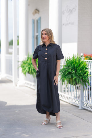Mod Minimalist Midi Dress - barndoorboutiquetn