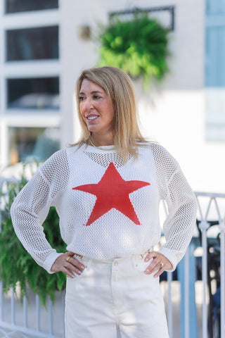 All-American Allure Knit Top - barndoorboutiquetn