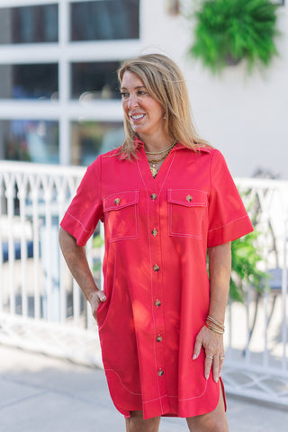 Firehouse Flare Dress - barndoorboutiquetn