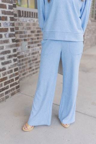 Softies Terry Crew Neck Pants Set - barndoorboutiquetn