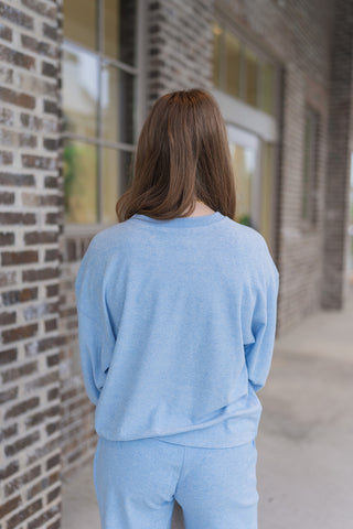 Softies Terry Crew Neck Pants Set - barndoorboutiquetn