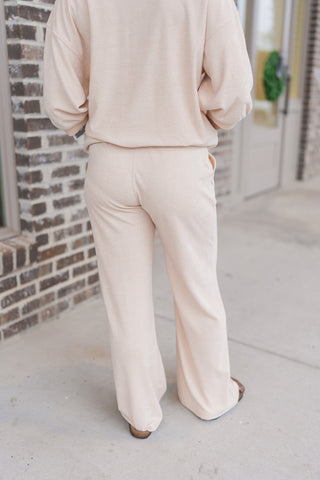 Softies Terry Crew Neck Pants Set - barndoorboutiquetn