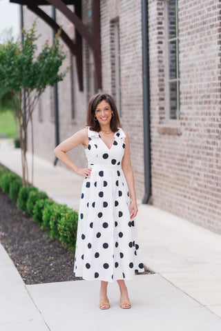 Midnight In Paris Midi Dress - barndoorboutiquetn