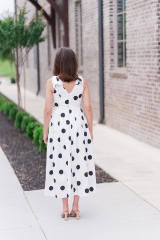 Midnight In Paris Midi Dress - barndoorboutiquetn