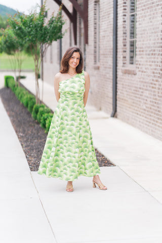 Palm Poetry Midi Dress - barndoorboutiquetn