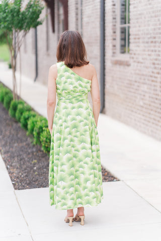 Palm Poetry Midi Dress - barndoorboutiquetn