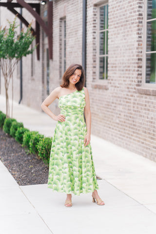 Palm Poetry Midi Dress - barndoorboutiquetn