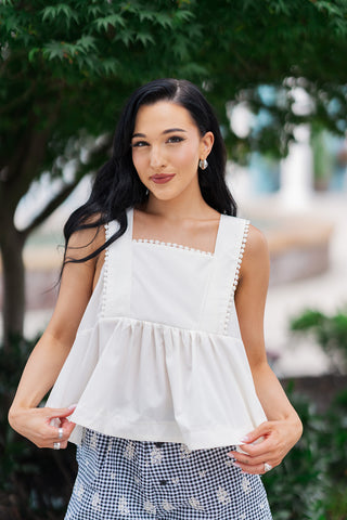 Pearly Whim Babydoll Top - barndoorboutiquetn