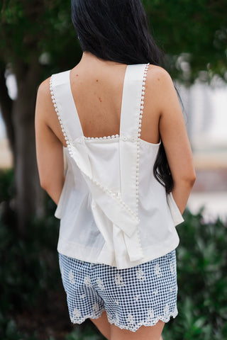 Pearly Whim Babydoll Top - barndoorboutiquetn