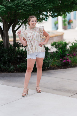 Evie Ruffle Blouse - barndoorboutiquetn
