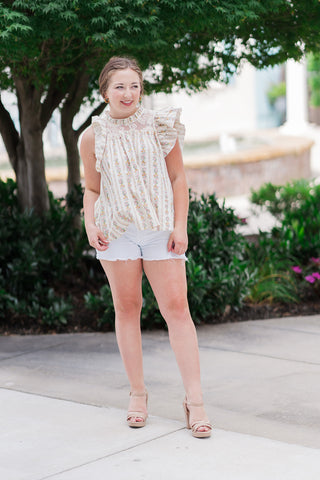 Evie Ruffle Blouse - barndoorboutiquetn