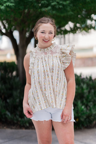 Evie Ruffle Blouse - barndoorboutiquetn