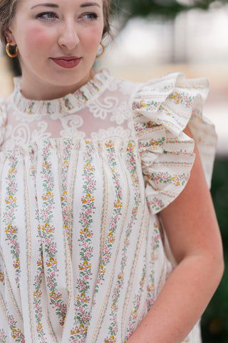 Evie Ruffle Blouse - barndoorboutiquetn