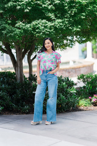 Passionfruit Parfait Blouse - barndoorboutiquetn
