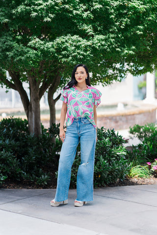 Passionfruit Parfait Blouse - barndoorboutiquetn