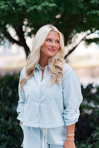 Skyline Linen Top - barndoorboutiquetn