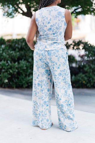 Azure Bloom Pants - barndoorboutiquetn
