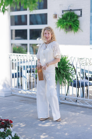 Daisy Dreamer Eyelet Blouse - barndoorboutiquetn