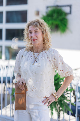 Daisy Dreamer Eyelet Blouse - barndoorboutiquetn