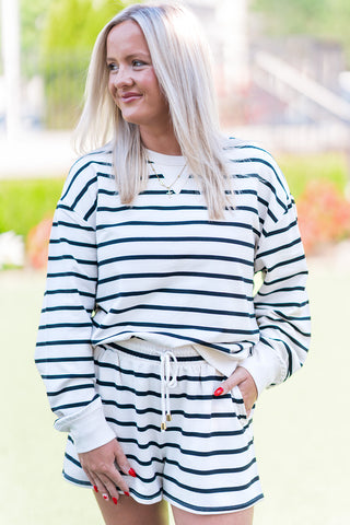 Z Supply Stand Out Striped Sweatshirt - barndoorboutiquetn