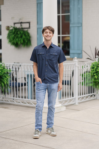 Harbor Slouchy Utility Shirt - barndoorboutiquetn