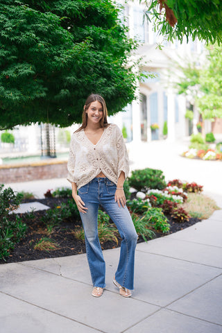 Vintage Magnolia Lace Cardigan - barndoorboutiquetn