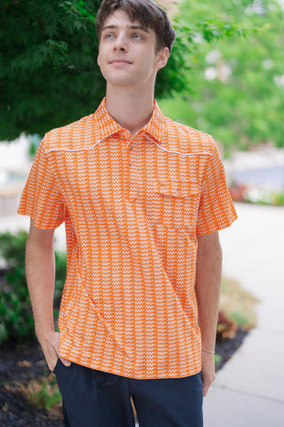 TN Vols Western Performance Polo - barndoorboutiquetn