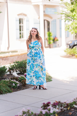 Bluebell Haze Midi Dress - barndoorboutiquetn