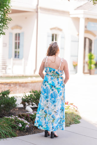 Bluebell Haze Midi Dress - barndoorboutiquetn