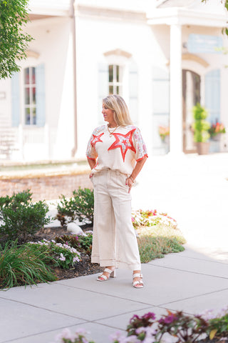 Starshine Patchwork Top - barndoorboutiquetn
