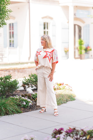 Starshine Patchwork Top - barndoorboutiquetn