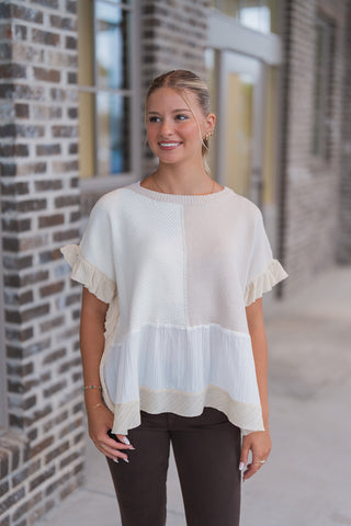 Aster Knit Blouse - barndoorboutiquetn